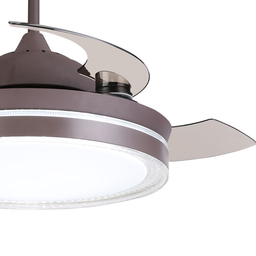 Yongyi Yufeng Leichte Luxuslüfter Leichtfutter Restaurant Home Wohnzimmer Unsichtbares Lüfter Leicht integriertes Schlafzimmer Zimmer LED SMART Deckenventilator Leuchte 36-Zoll 902/Wuji DIMP 36W/6-Gang vorwärts und Rückwärts