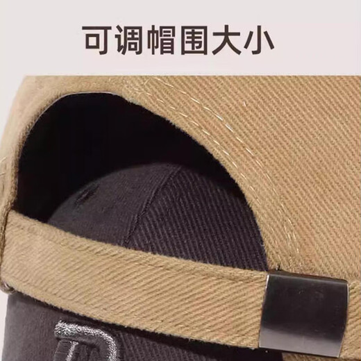 Brushed baseball cap, men's and women's high-end deep-top peaked cap, versatile all-season style, face-showing small sun visor, brown