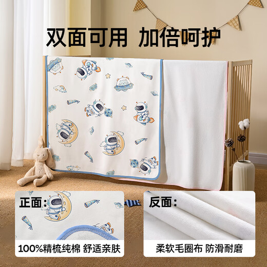 Jingqi (Joyncleon) Neugeborenes Baby Urin -Separator Matratze Baby Waschbare Tante Matratzen Bett Care Pad wasserdichte atmungsaktive reine Baumwollklasse A Matratze [Circus Park] Klasse A gekämmte Baumwolle 50 x 70 cm