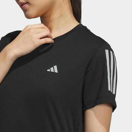 Adidas 2024 summer women's running exercise training casual round neck short-sleeved T-shirt JF1477 S