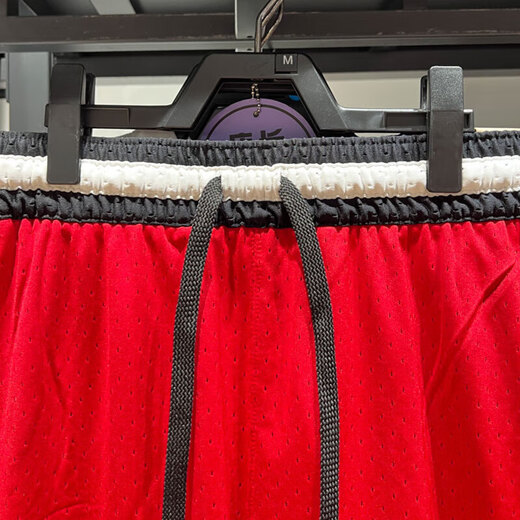 Nike shorts pantalon masculin d'été Nouveau entraînement de basket-ball respirant pantalon pantalon de survêtement pantalon décontracté dx1488-687 rouge et noir M