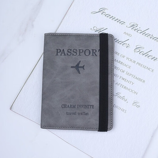 
Sky Forest Passport Holder Travel Document Passport Protection Case Anti-theft Study Abroad Portable Passport Pack Blue