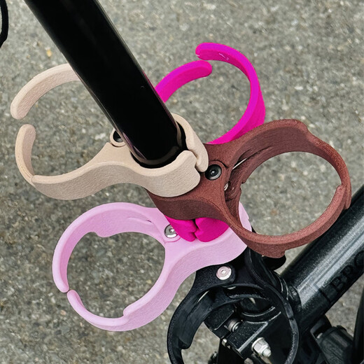 TKHE Fuyao suitable for brompton Xiaobu folding bicycle accessories water bottle holder quick release milk tea coffee cup holder rose powder