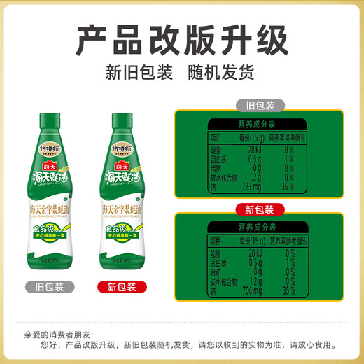 海天金字装蚝油680g 上好蚝汁挤挤装耗油火锅烧烤炒菜红烧调味品pet瓶 【随心挤】金字装蚝油680g*2