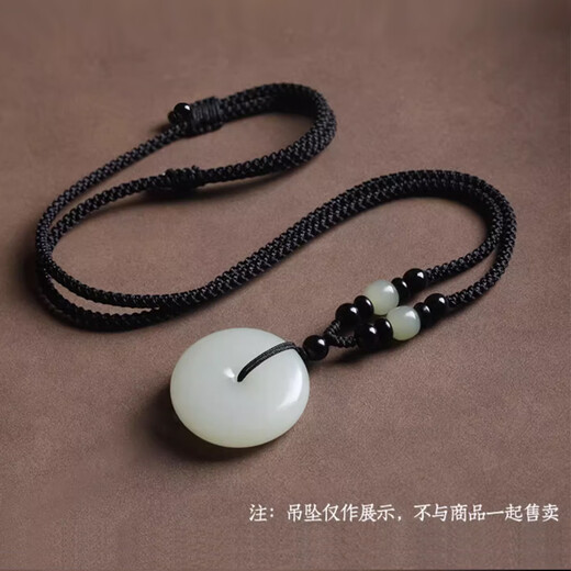 Crystal cinnabar six-character mantra pendant lanyard hand-woven purple gold sand Buddha amulet rope for men and women simple neck hanging necklace rope