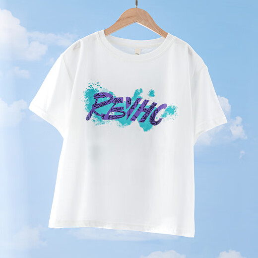 
Pitt Pitt Girls Short Sleeve T-shirt Summer 2025 New Fashionable Half Sleeve Summer Children's White T-loose Top 9905 White 140 cm