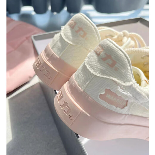 Pull back women's shoes canvas shoes women's 2024 new shoes women's versatile summer student white shoes breathable casual sneakers women's rice pink 37