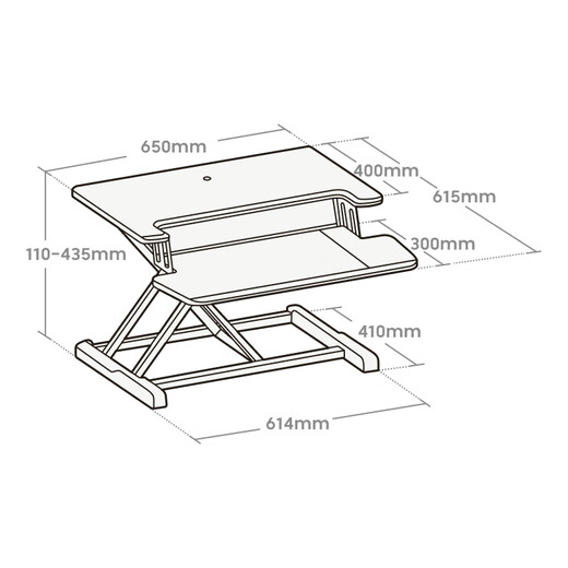 Brateck North Arc Lift Desk Computer Desk Standing Office Work Lift Table Standing Computer Lift Bracket D460