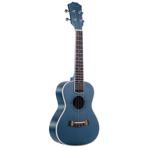 Banston (Bansid) Ukulele-Anfänger Fortgeschrittene Studenten für Frauen und 23-Zoll-Single Board Peach Heart Small Gitarre Children's 23-Zoll-Luxus gestreifter blauer Charm + große Geschenktüte