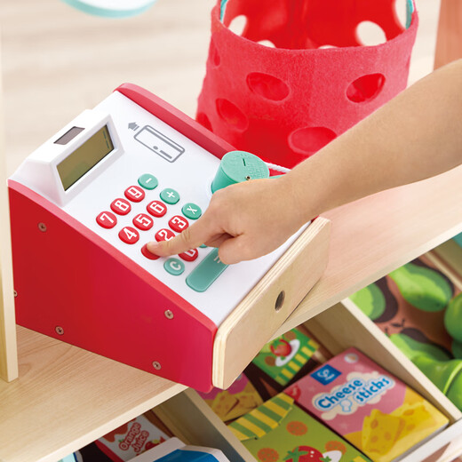 Hape (Germany) Children's House Playing Toys Simulation Cashier Three-Floor Luxury Concession House Birthday Gift E3209