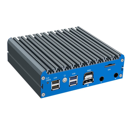 倍控G48 N5105多网口四核软路由嵌入式工业电脑物联网主机X86开发板准系统4G通信SIM卡槽n6210 准系统 DDR4+M2插槽 G48蓝色面板-N6415四网226