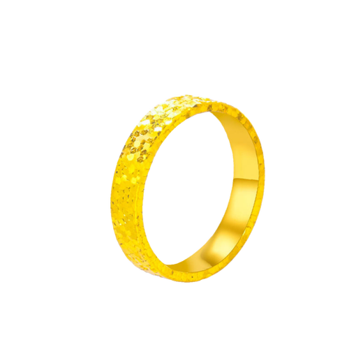 Fat Donglai's same style broken ice ring yellow l gold ring broken ice ice broken gold ring autumn and winter prosperous wealth ring super flash broken gold ring silver version plated with 24k gold opening adjustable
