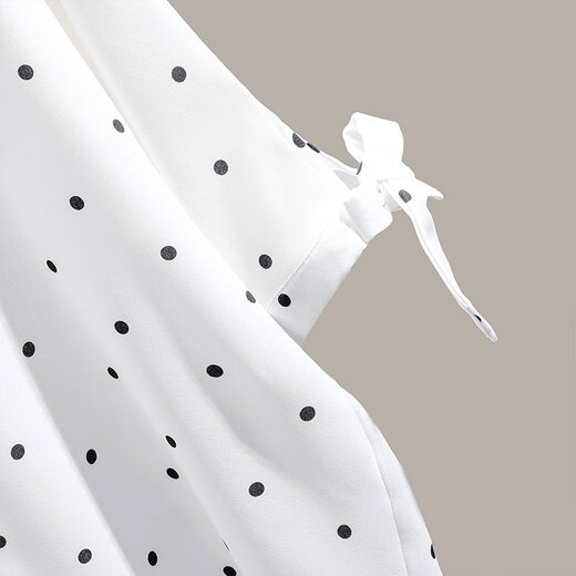 Cypress Commuter Shirt 2025 Summer Suitable Lapel Contrast Color Polka Dot Single Break Top