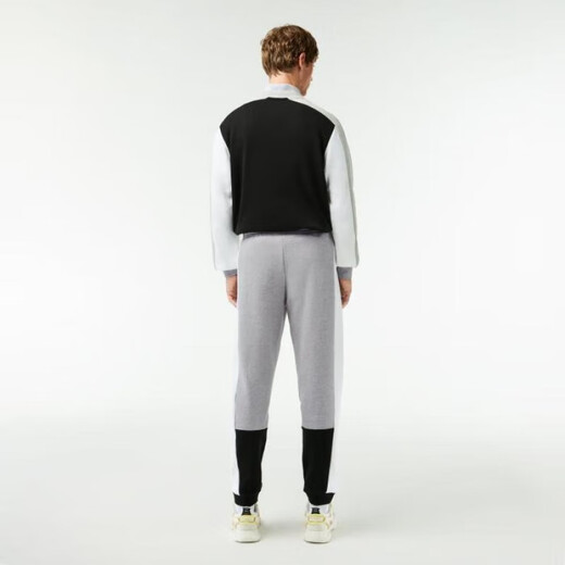 Crocodile (LACOSTE) tennis pants outdoor jogging pants French Paris color matching pants men's sweatpants sweatpants XH1300 Light Blue /N B / White XXS