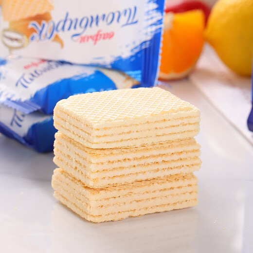 Akonte Russian ice cream wafer biscuits original imported snack food can 278g