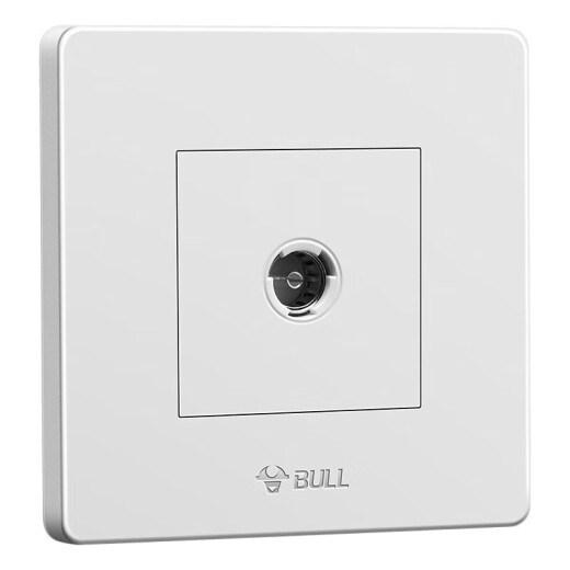 Bull (BULL) wall socket G07 series one TV socket 360 degree elbow G07T103 white concealed installation