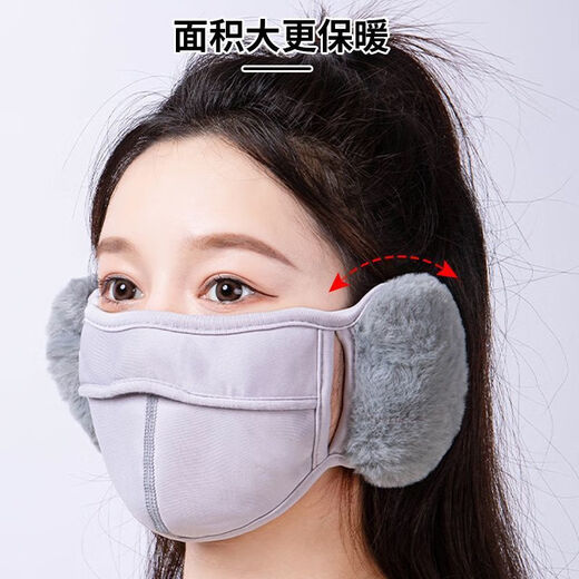 Zhechu-Wintermasken sind kaltsicher und tragen eine Brille und Nebelmasken für windprofessionelle Ohrbeutel und Ohrfrost-Ohrfrostbecher für Frauen für kaltdichten Ohren. Eröffnen Sie zwei in eins [dunkelgrau + Wein rot] 2 Stücke