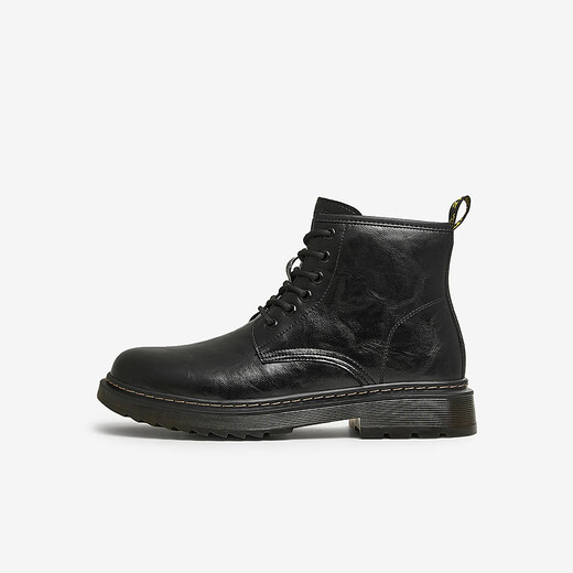 Тата повседневные британские ботинки Martin's Men's Boots Black Temperament Short Boots 2024 Осень и Зимняя Новая VLX02DD4 Black 39