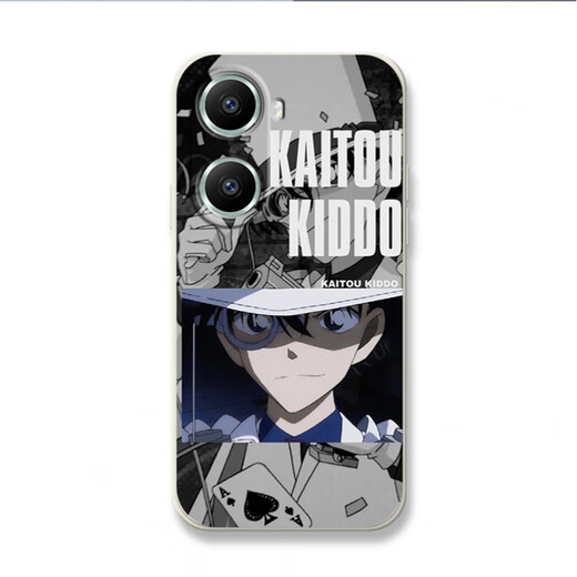 Kue Teow Monster Kidd es adecuado para Huawei disfrutar 70 estuche móvil 60x Case suave 50pro conan 20plus Z Silicone Z Detective 10e Detective 9s Mai Mang 30 Animación 11 Anti-Fall 10SE [YT9274 Monster Kidd-clásico Negro] Líquido de la piel líquida Feel Otros modelos móvil