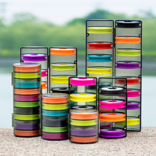 Zhenyou (Grsaed) main line box large spool 12-axis multi-functional storage box colorful silicone main spool main line group box fishing gear set winding reel coil fishing accessories