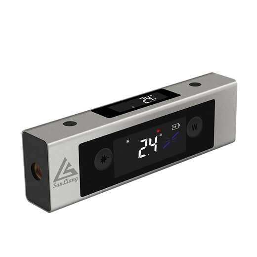 Three-quantity laser inclinometer electronic level small portable infrared high-precision measuring instrument JD0015 double-sided laser (cross, one-word laser)