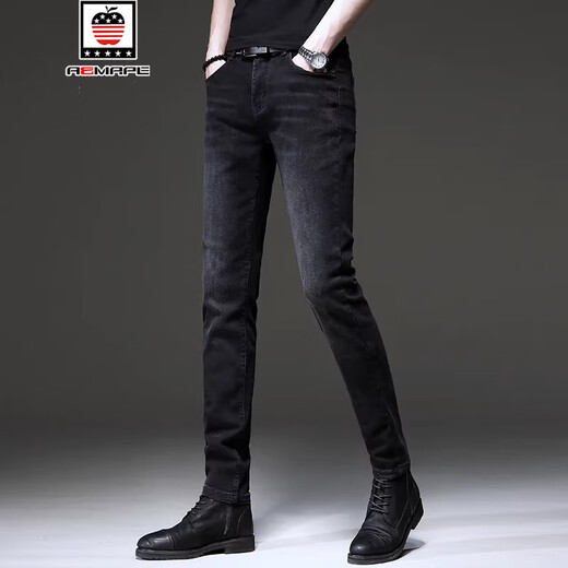 Aemape/American Apple Spring- und Herbst-High-End-Jeans Herren im mittleren Alter im mittleren Alter im koreanischen Stil im mittleren Alter.