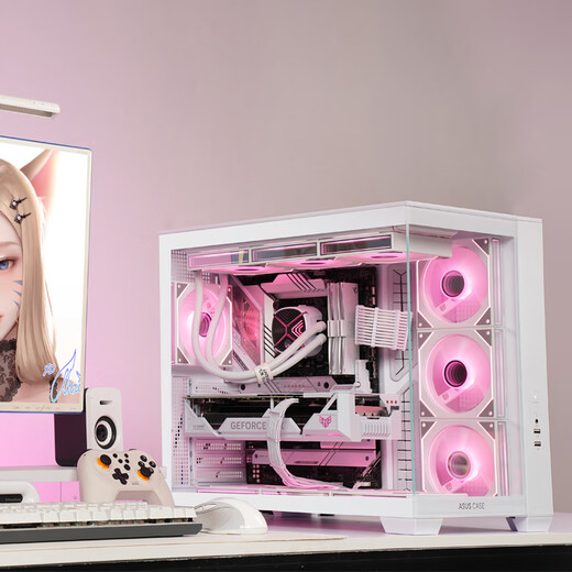 ASUS (ASUS) Ultra7-265KF series RTX5060TI game console/5070TI graphics card ASUS ROG family bucket 4060TI desktop assembly computer DIY host 265KF boxed + RTX5070TI + 32G | Deluxe Edition