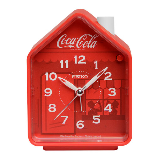 Seiko Japanische Seiko Uhr Coca Co-Branded Music Waring Vension verstellbares Volumen Schlafzimmer Schüler Trendy Personalisiert Wecker Red QHP902R