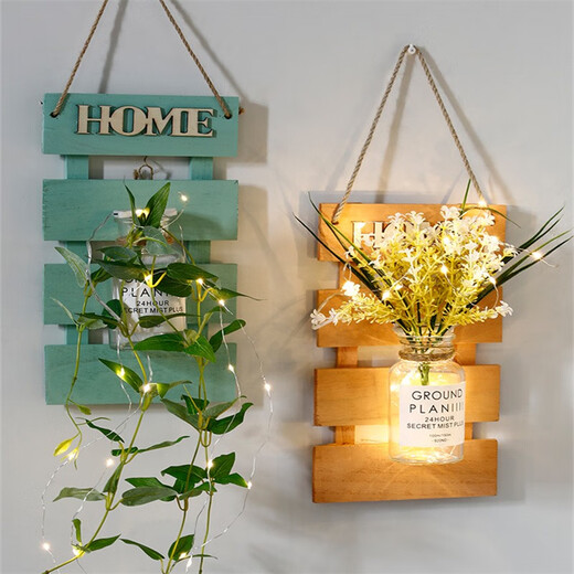 Yunya bedside living room housewarming gift wall painting wall entrance bedroom decoration painting background wall flower arrangement hanging yellow board + forget me not