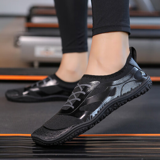 PKSAQ new men's beach shoes sea shoes beach shoes women's outdoor swimming stream wading sport casual shoes fitness 702 black 41
