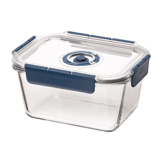 LOCK&LOCK vacuum glass crisper TOPCLASS heat-resistant lunch box sealed 1.5L lunch box LBG449VAC