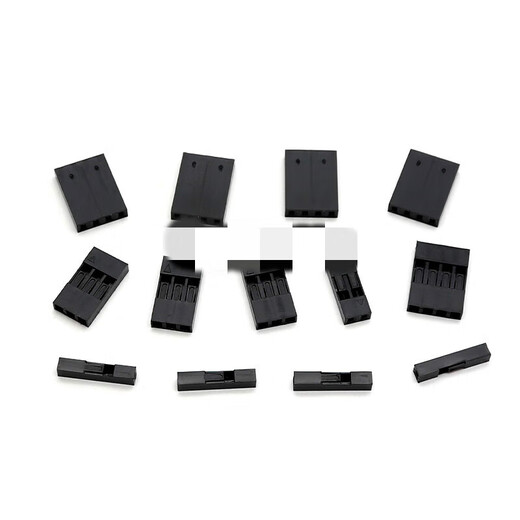 DuPont shell plastic shell DuPont wire terminal single and double row 2.54mm plug connector 1/2/3/4/5/6P-20P 2x10P-2.54mm_DuPont rubber shell 50 pieces