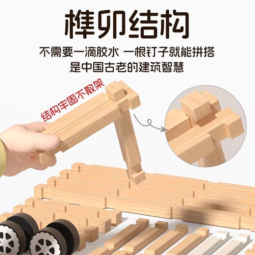 Time Optics (Shiguangxue) Building de construcción de rompecabezas y bloques de construcción de tenon Juguetes para niños House Building Blocks Game Boys and Girls Birthday Gifts