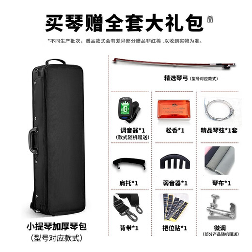 红棉（Kapok）专业级手工实木小提琴V508大学生儿童成人考级学校乐团推荐乐器 4/4身高150以上【院校考级款】 V508【旗舰款】调试发货