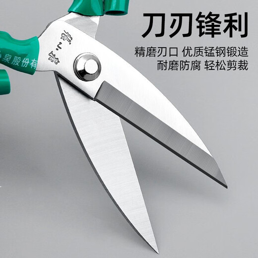 Zhang Xiaoquan Tijeras de corte a medida Tijeras de tela para cortinas Tijeras de costura Tijeras industriales Tijeras grandes Tijeras de jardín Tijeras de cuero de acero Meng Longitud total pequeña 21,5 cm