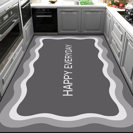 Dongyunlu 2024 new kitchen floor mat silicone bottom kitchen special floor mat absorbs water, oil, and non-slip No. 13 120*200 cm