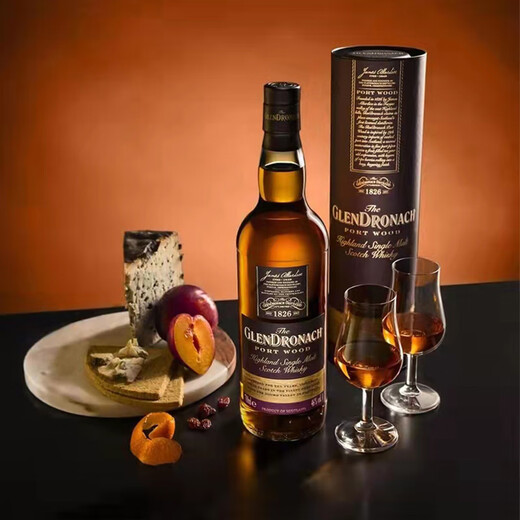 格兰多纳（GLENDRONACH）苏格兰单一麦芽威士忌洋酒 高地区12年雪莉桶非冷凝过滤原瓶进口 格兰多纳波特桶700ml