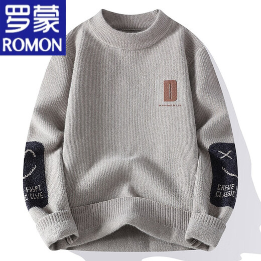 Romon (Romon) Collier de chemise de base d'automne et d'hiver faux pull à deux pièces pull chaud chouchure en tricot de couchet tricot de base de manteau de base m9901 m blanc [collier de chemise] m