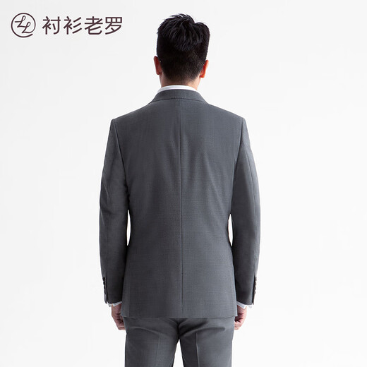 衬衫老罗[黑金五号]含50%羊毛西装外套男套西上装西服230A0S505N 黑色 50 B(175/100B)