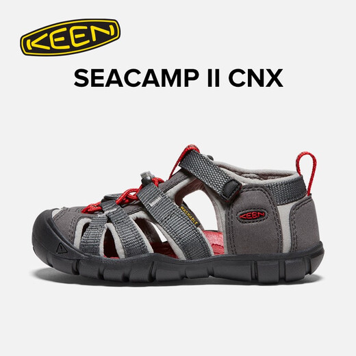KEEN official SEACAMP II CNX children's protective toe sandals, river shoes, magnet gray/smoky rain color-1022970 31, take half a size up/one size up