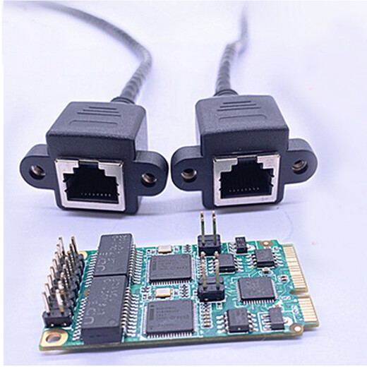 Pulinke Full Network 4G5G Communication Module WIFI Wireless Module Bluetooth M.2 to mini pcie Power Adapter Industrial Control Machine Accessories Network Port (Dual Network Port)