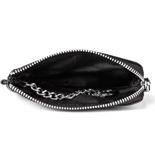 Bolsa de llave de pabina, billetera de cupón multifunción plantada de coches de primera capa, bolsa de cupón multifunción, bolso pequeño universal masculino y femenino PB517 negro