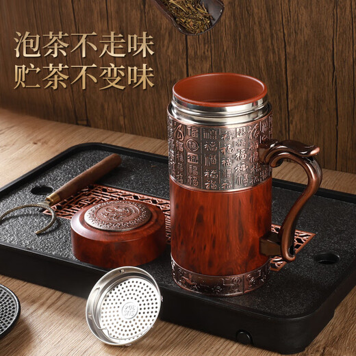 Xiduomi thermos cup for men, purple sand tea cup, retirement birthday gift for men, for the elderly, elders, teachers, father and dad, practical