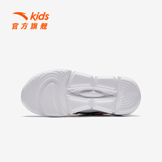 Anta Children's Sneakers for Girls's Shoes for Automne, New Velcro Leather Face Windproofing Soft Soed Chaussures, noir / Anta White / Pool Blue-2 35 pieds de longueur d'environ 22 cm