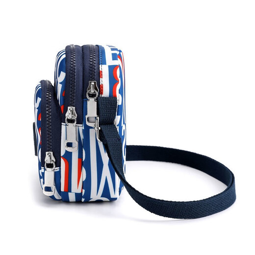 Changyin 2024 new nylon printed mobile phone bag for women's crossbody bag new mini bag trendy versatile vertical shoulder key coin wallet urban jungle
