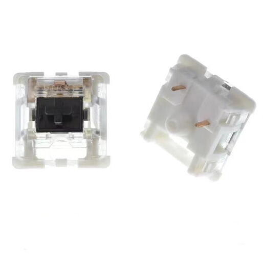 客制机械键盘轴体修复青轴黑轴茶轴红轴尘轴连点维修更换轴一字 防尘黑轴10个装 收藏店铺送拔轴器