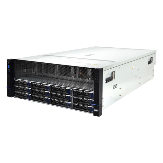 赋欣F828-WE4 DeepSeek服务器 双路EPYC 9004霄龙9654/8卡GPU服务器 深度学习模型训练 4U机架式主机 双路9274F 主频4.05G/24核48线程 准系统【不含GPU
