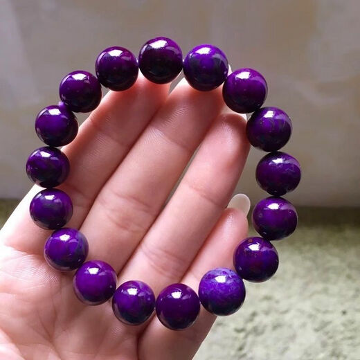 Bracelet en pierre Tiansi Shukulai pour hommes et femmes Bracelet de fleur de cerisier Old Mine Suji Bracelet en cristal en pierre brute SN9859 Collier d'arbuste violet 10 mm