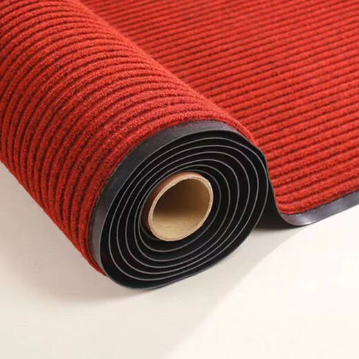 Ansixun cuttable door mats for entrance doors, customized hotel stairs, kitchen foyer, entrance non-slip mats, aisle corridor carpets, double stripes - gray, thickened and encrypted, 120CM wide*long, how many meters do you need to take a few pieces and send the whole picture