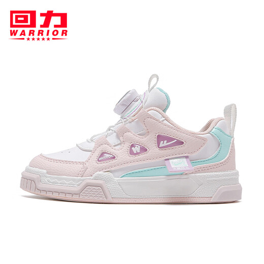 Huili children's shoes breathable children's sneakers spring new comfortable boys' versatile white shoes girls casual running shoes white powder (1391) size 34 size pull-down details view